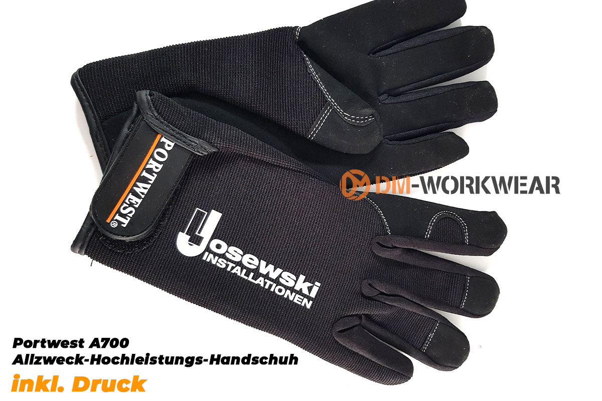 Portwest A700 Handschuh inkl. Logodruck